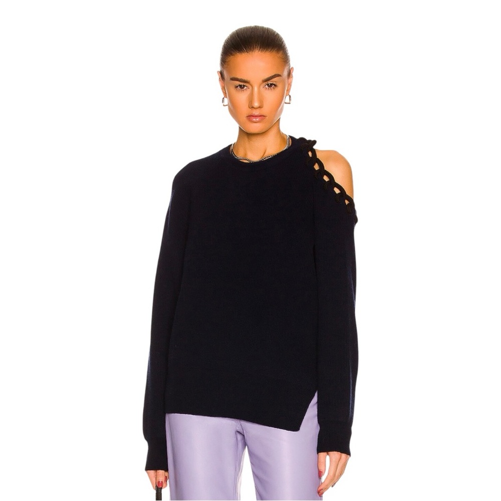 MONSE rope cut out shoulder sweater - Picture 2 of 7